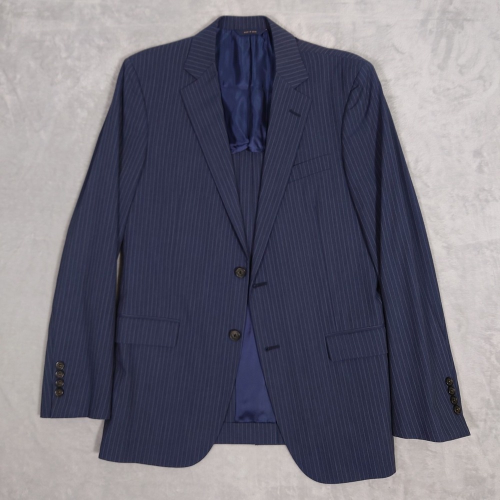 Brooks Brothers Fitzgerald Travel Blazer 39R BrooksCool Full Canvas Wool Navy